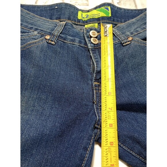 L2 Jeanswear Womens Blue Denim Embroidered Pocket Stretch Jeans Size 5 - Picture 5 of 14
